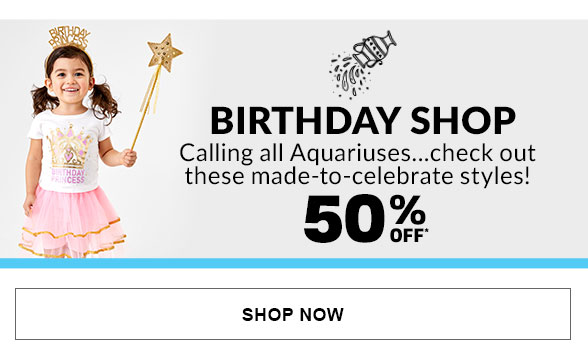 50% Off Birthday Shop