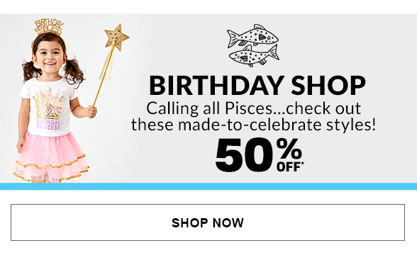 50% Off Birthday Shop