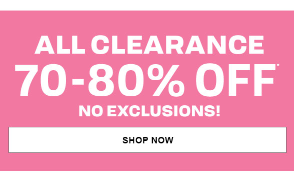 70%-80% Off Clearance