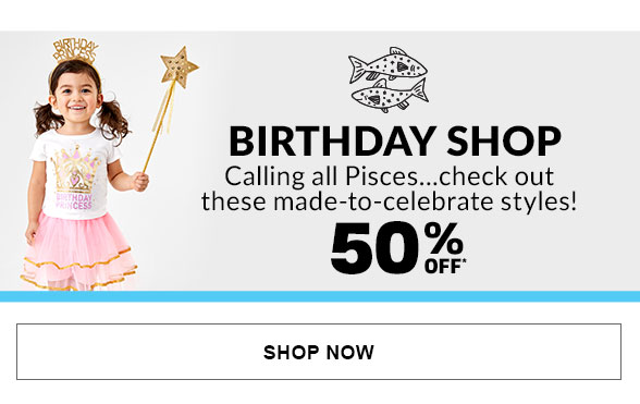 50% Off Birthday Shop