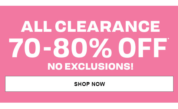 70%-80% Off Clearance