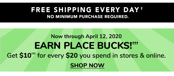 Free Shipping + Double/Double + Place Bucks!