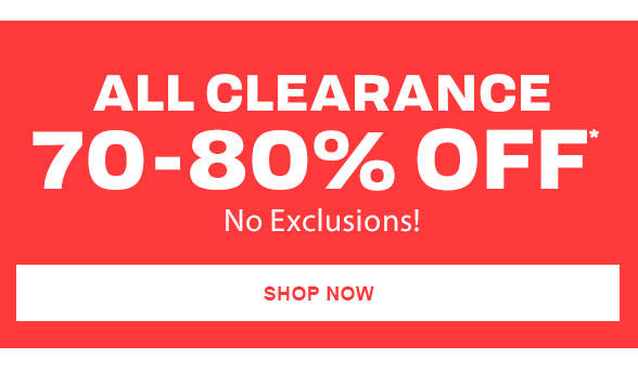 70%-80% Off All Clearance