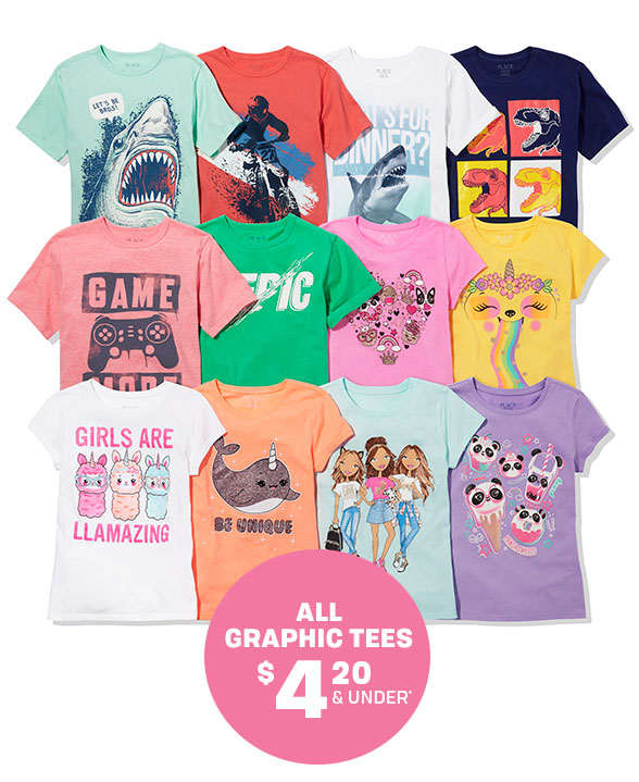 All Graphic Tees $4.20 & Under