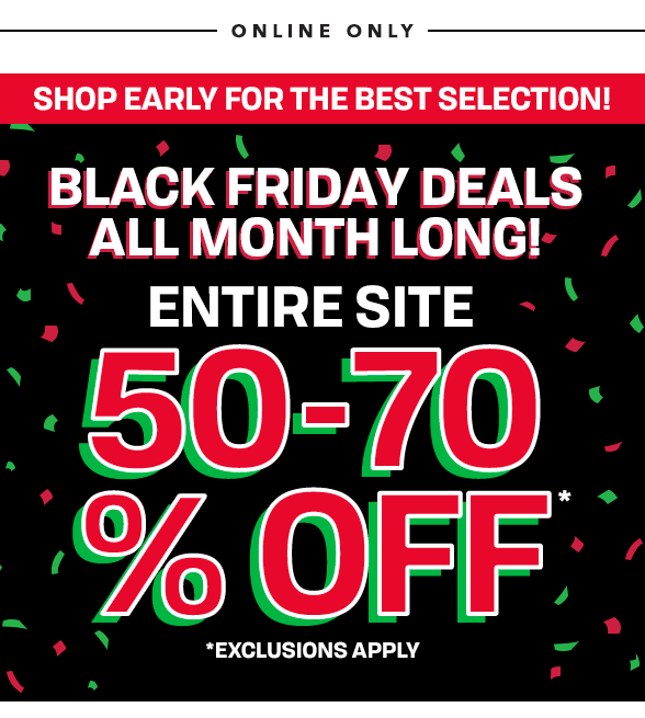 50-70% Off Entire Site