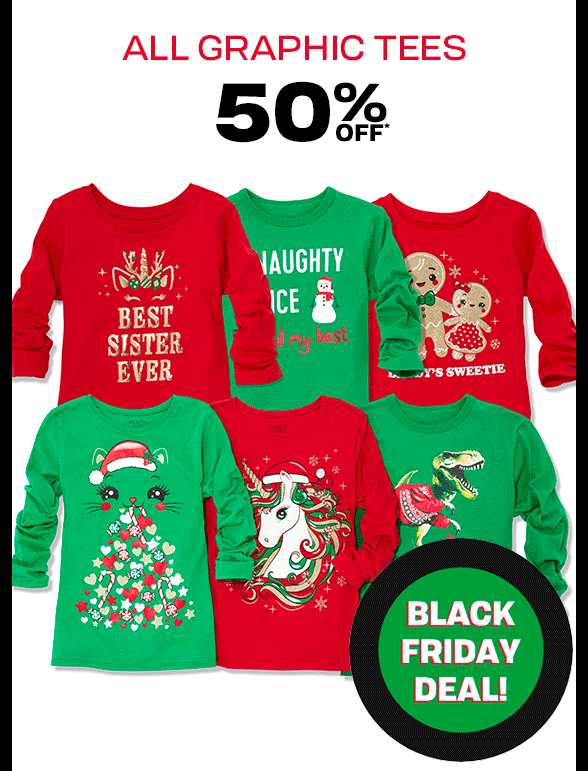 All Graphic Tees 50% Off