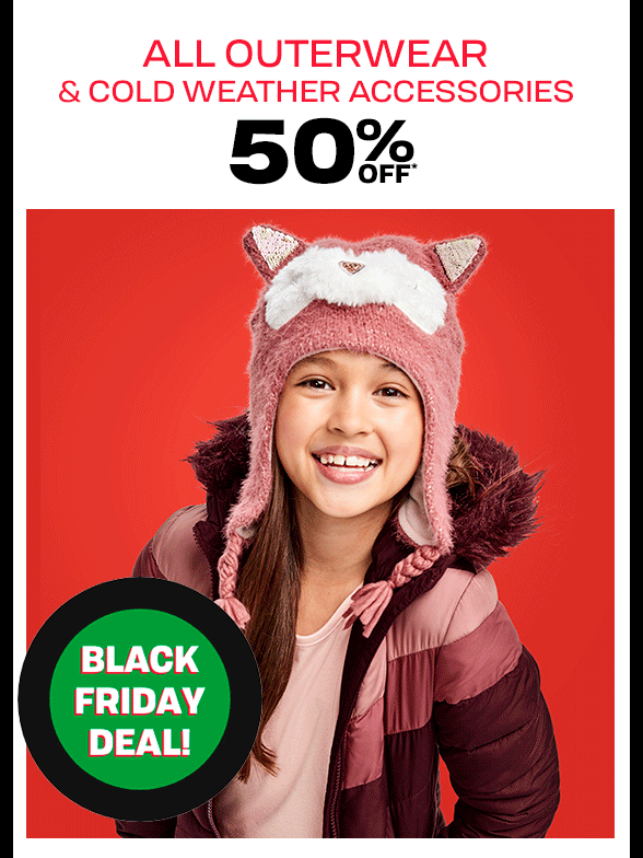 50% off All Outerwear & CWA