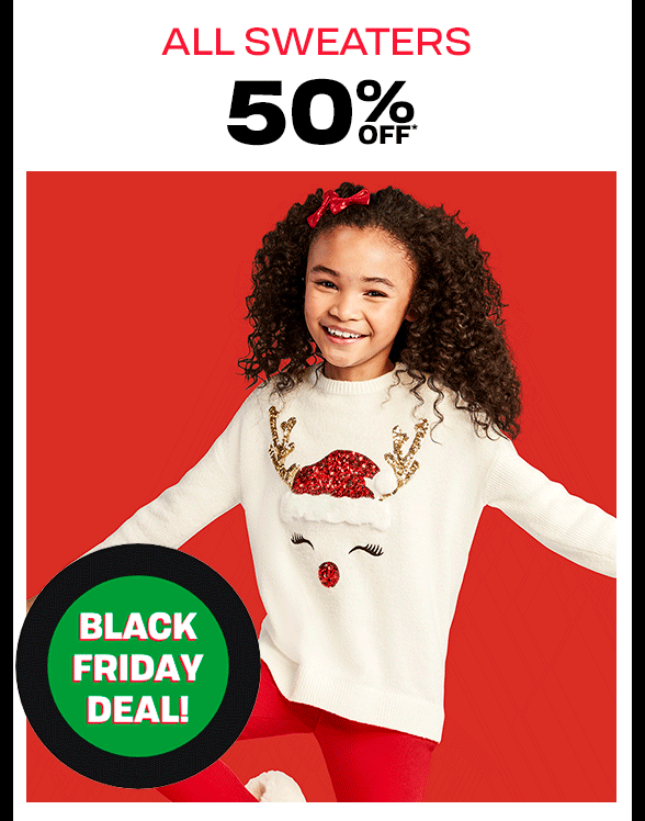 50% off All Sweaters