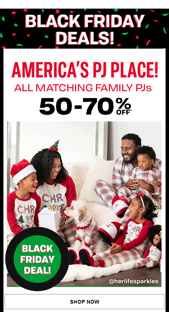 50-70% Off All Matching Family PJs