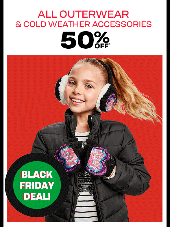 50% off All Outerwear & CWA