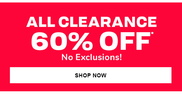 60% Off All Clearance