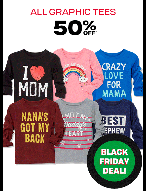 All Graphic Tees 50% Off