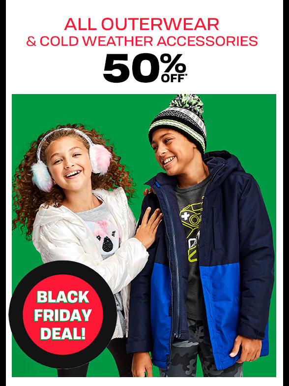 50% off All Outerwear & CWA
