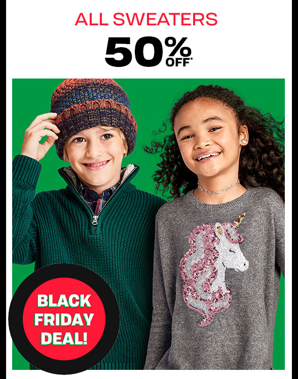 50% off All Sweaters