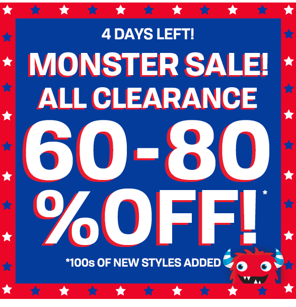 60-80% off All Clearance
