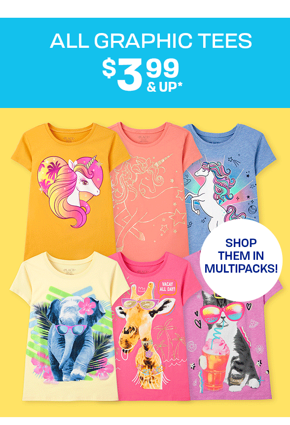 $3.99 & Up Graphic Tees