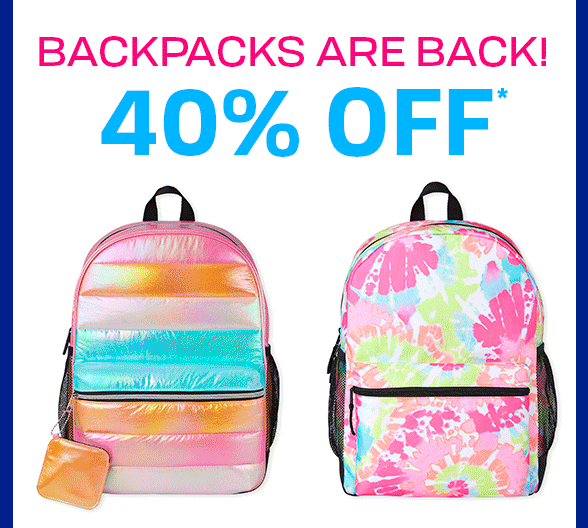 40% off Backpacks