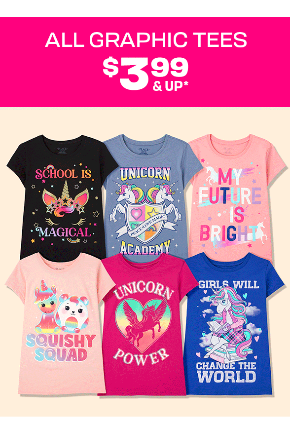 $3.99 & Up Graphic Tees