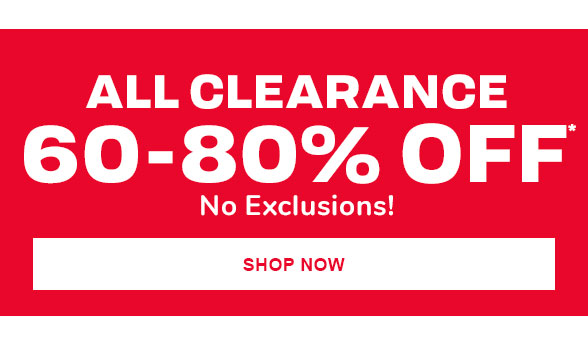 60-80% off Clearance