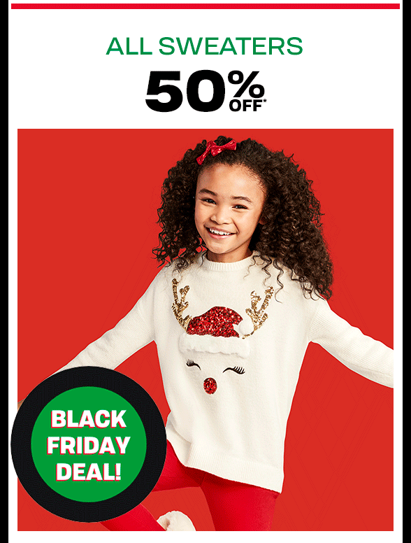 50% off All Sweaters