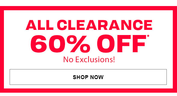 60% Off All Clearance