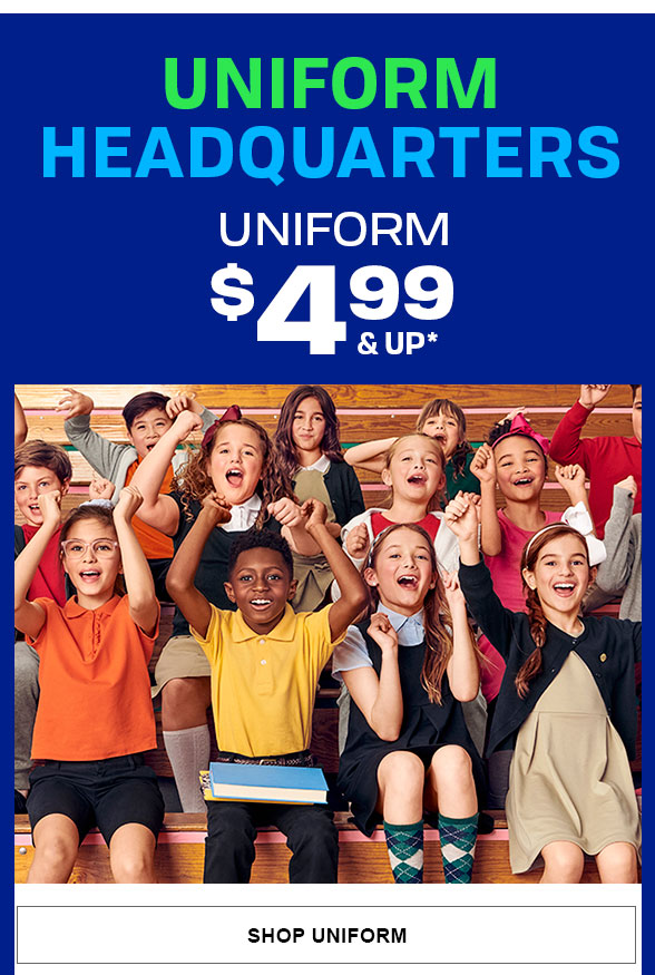 $4.99 & Up Uniform