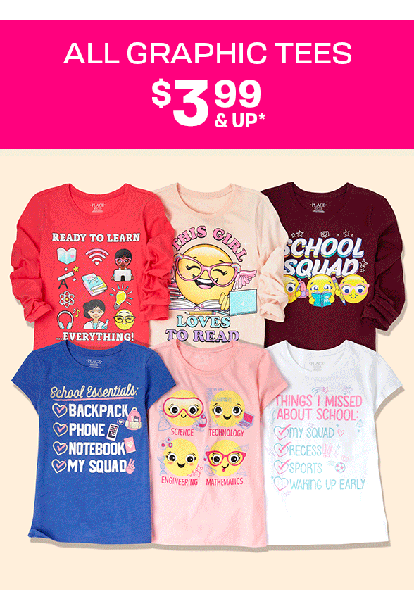 $3.99 & Up Graphic Tees