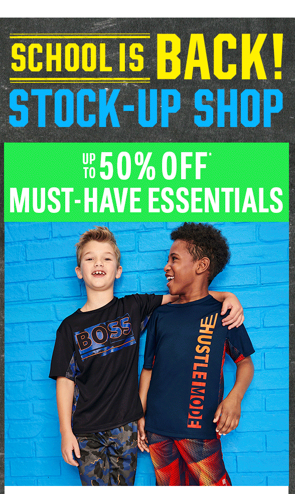Up to 50% off Essentials