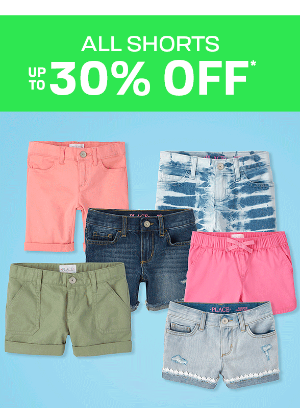 Up to 30% off All Shorts