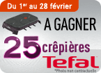 25 crêpières Tefal !
